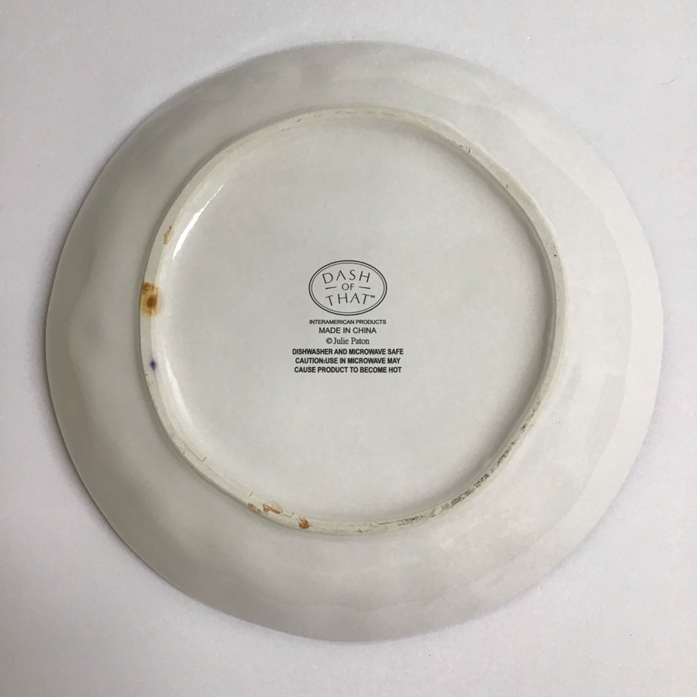 Dash of That Julie Paton Villa Tomato Salad Dessert Bowl Interamerican Products - Picture 4 of 14